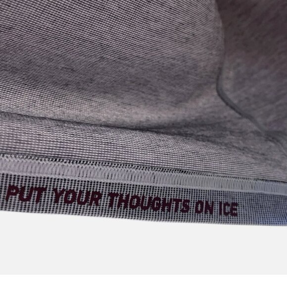 Rhone Delta Pique Lightweight Mesh Gray/White Golf Polo Shirt Men's size L - Picture 6 of 7